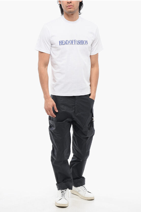 ソリッド カラー ヘッド オブ ファッション クルーネック Tシャツ ウィズ