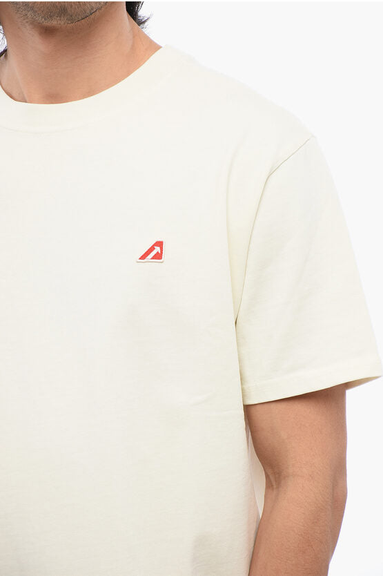 コットン クルーネック Tシャツ ウィズ エンブロイダリー