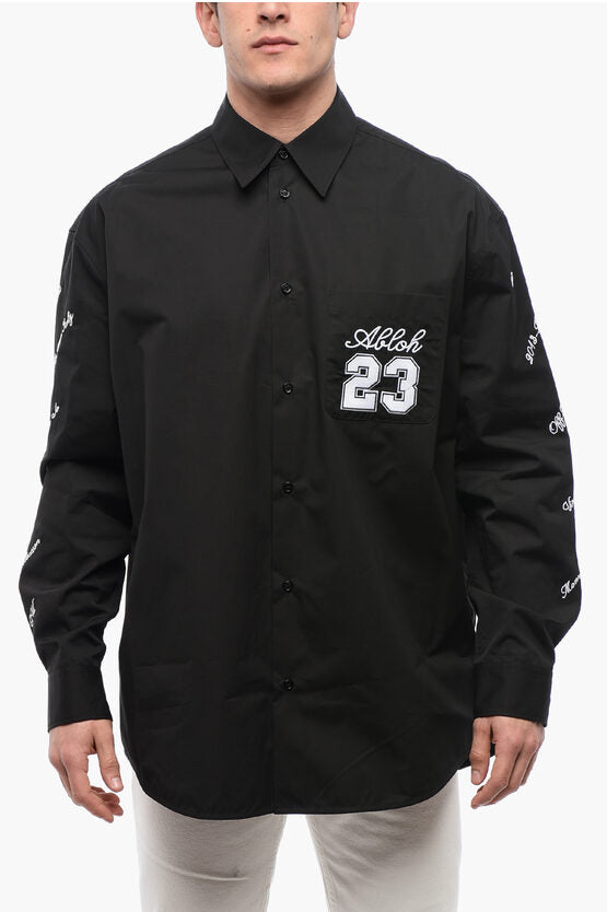 エンブロイダード 23 コットン シャツ