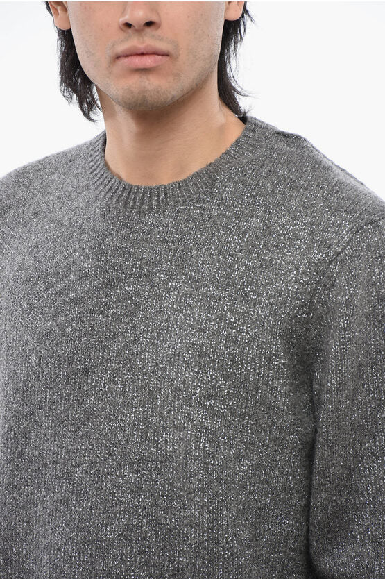 ルレックス アンド ウール ブレンド クルーネック セーター