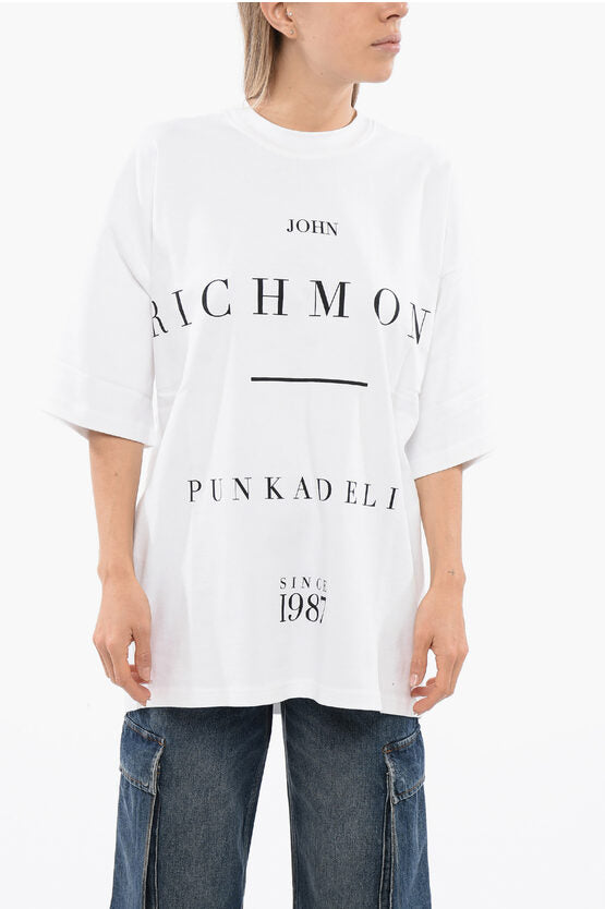 オーバーサイズ Tシャツ ウィズ コントラスティング プリント