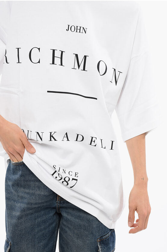 オーバーサイズ Tシャツ ウィズ コントラスティング プリント