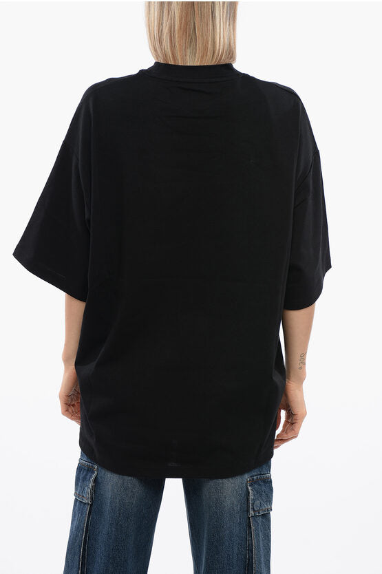 オーバー Tシャツ ウィズ コントラスティング プリント