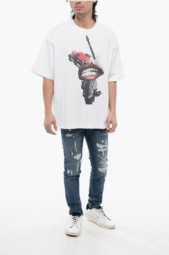 プリント オーバーサイズ フィット Tシャツ