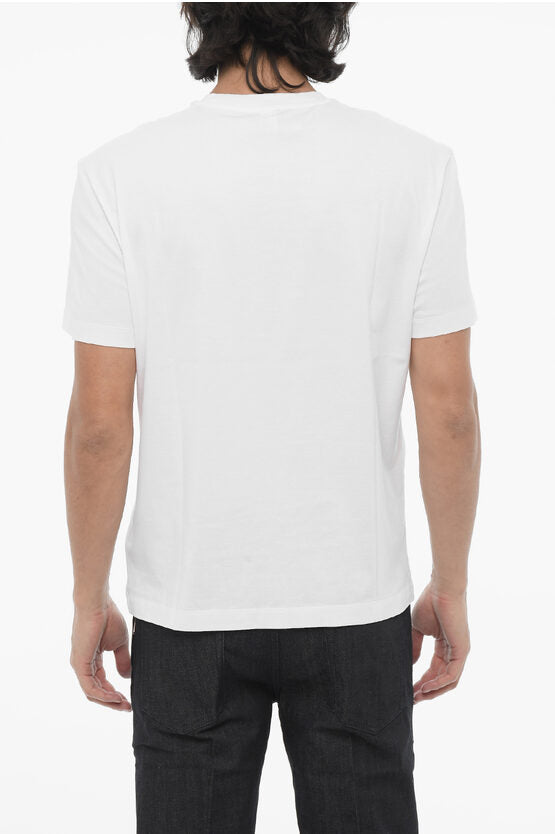 スリム フィット クルーネック Tシャツ ウィズ ハート プリント