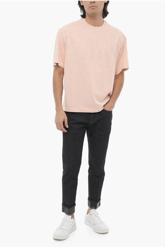 スリム フィット サンダーボルト クルーネック Tシャツ ウィズ トップ
