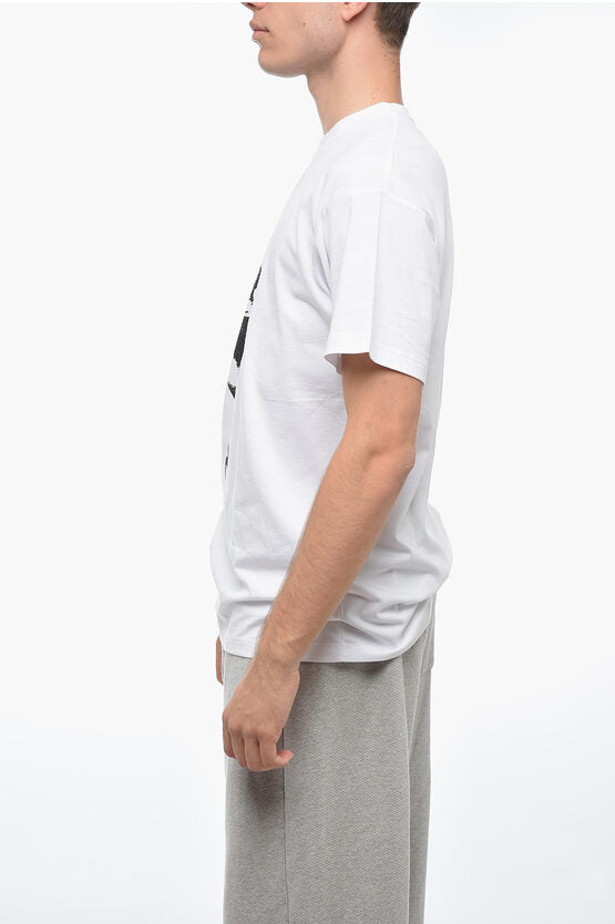プリント ハンド コットン Tシャツ
