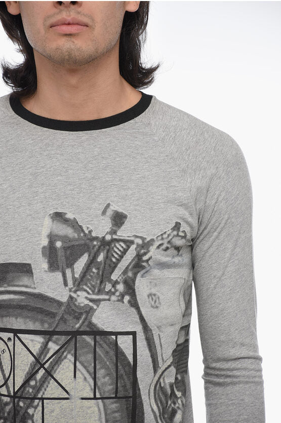 プリント ロング スリーブ Tシャツ