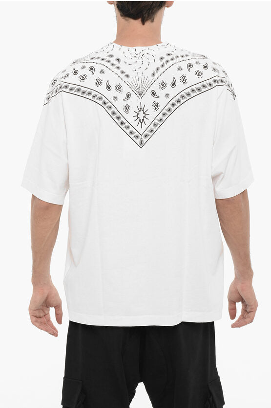 バンダナ モチーフ クルーネック Tシャツ
