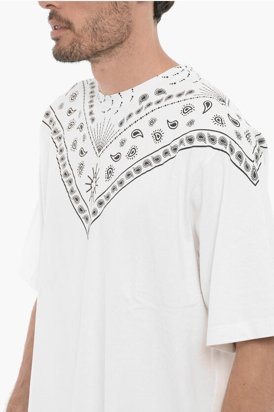 バンダナ モチーフ クルーネック Tシャツ