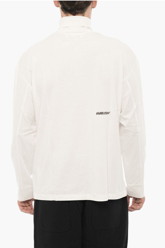 ロング スリーブ タートルネック Tシャツ