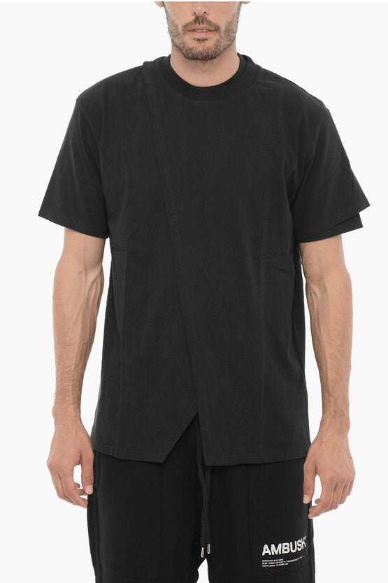 ソリッド カラー クルーネック Tシャツ