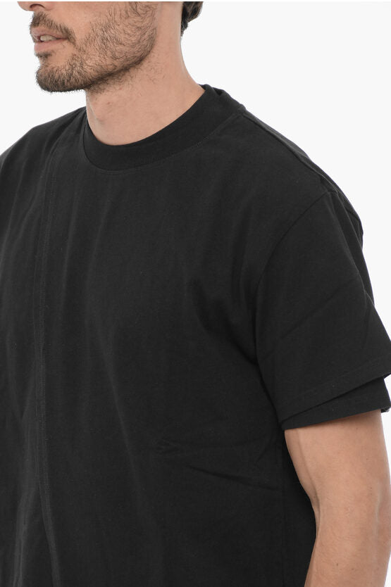 ソリッド カラー クルーネック Tシャツ