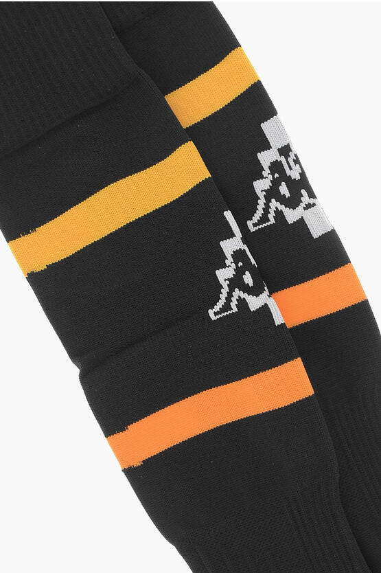 ストレッチ ファブリック ロング ソックス ウィズ コントラスティング ディテール
