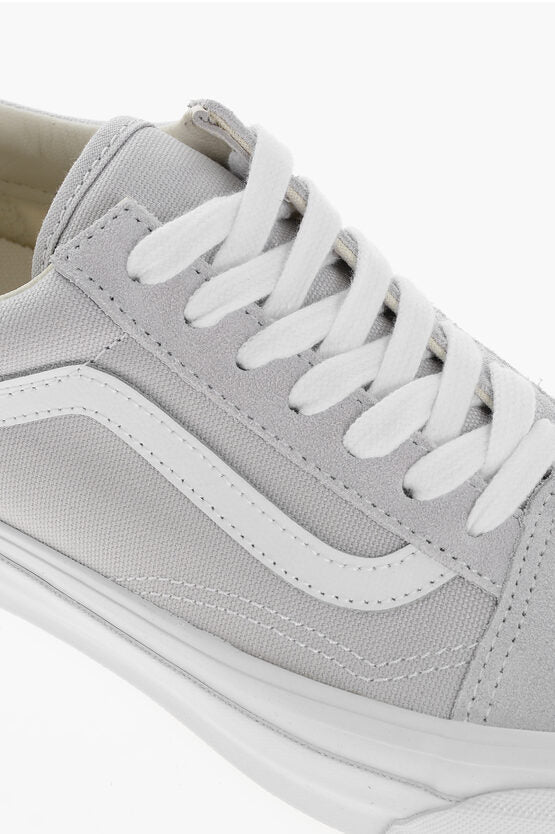 ファブリック OLD SKOOL オールドスクール ローカット スニーカー ウィズ スエード ディテール