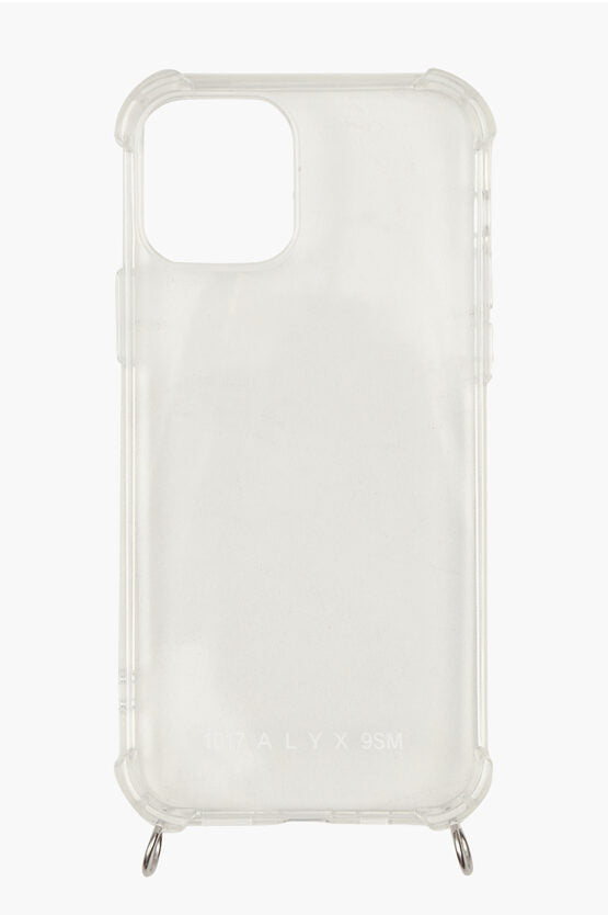 シースルー iPhone 12 ケース ウィズ リムーバブル シルバー チェーン