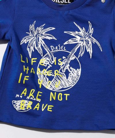 DIESEL(ディーゼル)Baby グラフィックデザイン半袖Tシャツカットソー