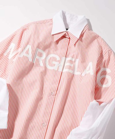 MM6 Maison Margiela(エムエム6 メゾン マルジェラ)Kids & Junior ブランドロゴ長袖シャツワンピース