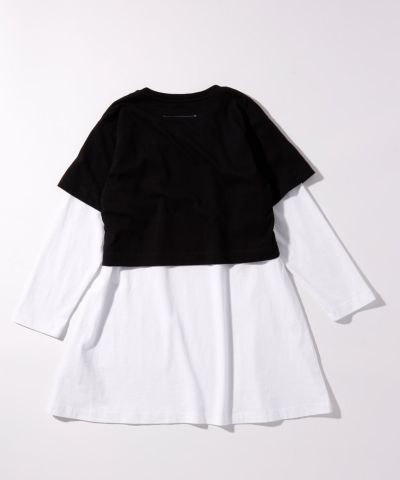 MM6 Maison Margiela(エムエム6 メゾン マルジェラ)Kids & Junior ブランドロゴ長袖ワンピース