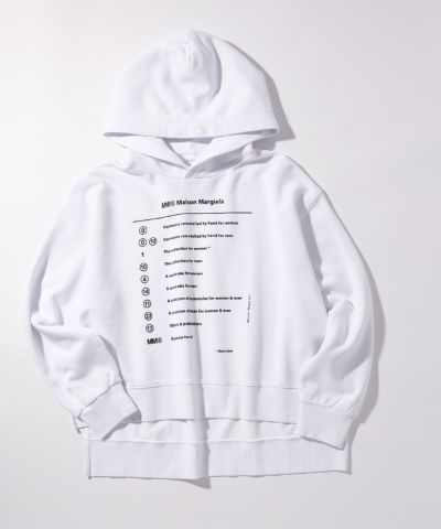MM6 Maison Margiela(エムエム6 メゾン マルジェラ)Kids & Junior 長袖デザインフーディー