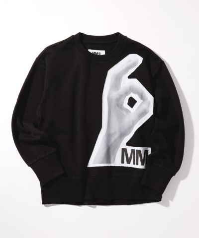 MM6 Maison Margiela(エムエム6 メゾン マルジェラ)Kids & Junior 長袖デザインスウェットプルオーバー