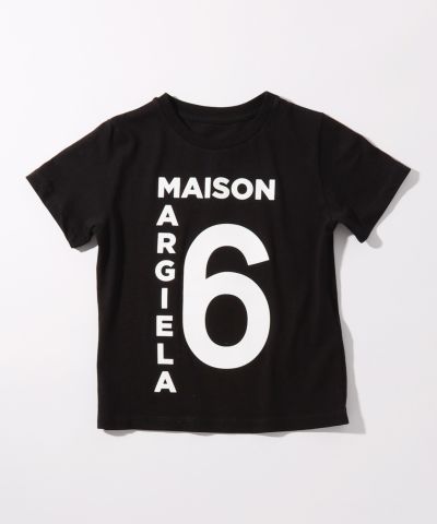 MM6 Maison Margiela(エムエム6 メゾン マルジェラ)Kids & Junior ブランドロゴ半袖Tシャツカットソー