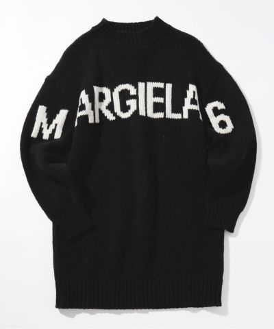MM6 Maison Margiela(エムエム6 メゾン マルジェラ)Kids & Junior ブランドロゴ長袖ニットワンピース