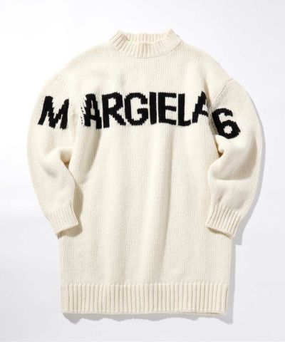 MM6 Maison Margiela(エムエム6 メゾン マルジェラ)Kids & Junior ブランドロゴ長袖ニットワンピース