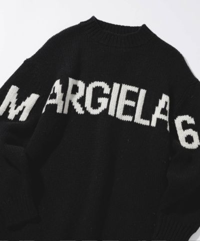 MM6 Maison Margiela(エムエム6 メゾン マルジェラ)Kids & Junior ブランドロゴ長袖ニットワンピース