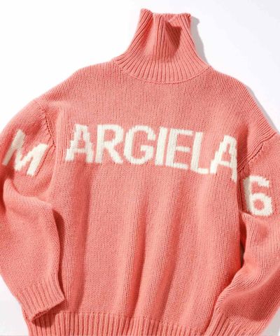 MM6 Maison Margiela(エムエム6 メゾン マルジェラ)Kids & Junior ブランドロゴ長袖タートルネックニット