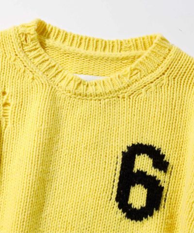 MM6 Maison Margiela(エムエム6 メゾン マルジェラ)Kids & Junior ワンポイント長袖ニット