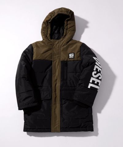 DIESEL(ディーゼル)Kids & Junior ブランドロゴベンチコートアウター
