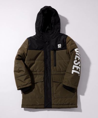 DIESEL(ディーゼル)Kids & Junior ブランドロゴベンチコートアウター