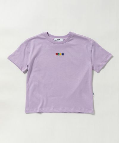 MSGM(エムエスジーエム)Kids & Junior ワンポイントブランドロゴ半袖Tシャツカットソー