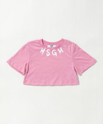 MSGM(エムエスジーエム)Kids & Junior ブランドロゴ半袖Tシャツカットソー