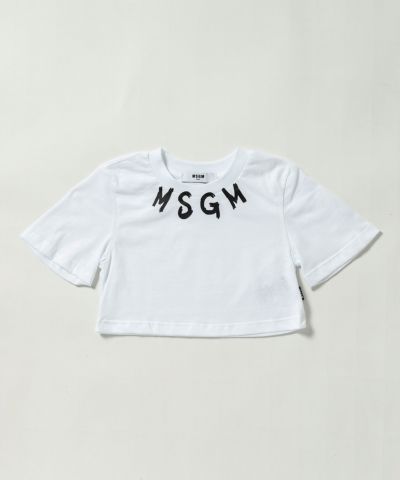MSGM(エムエスジーエム)Kids & Junior ブランドロゴ半袖Tシャツカットソー