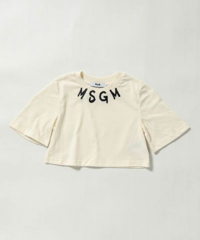 MSGM(エムエスジーエム)Kids & Junior ブランドロゴ半袖Tシャツカットソー