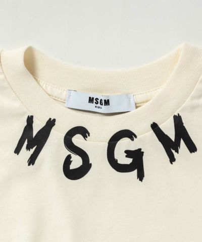 MSGM(エムエスジーエム)Kids & Junior ブランドロゴ半袖Tシャツカットソー