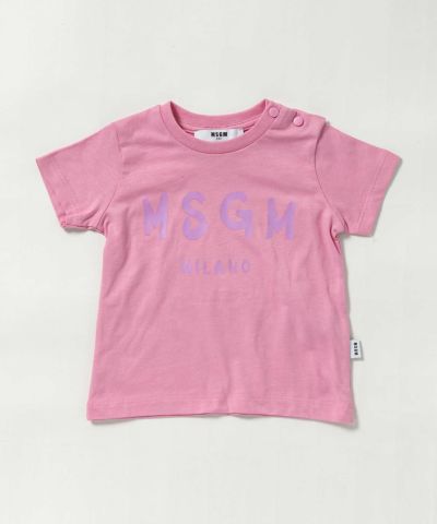 MSGM(エムエスジーエム)Baby ブランドロゴ半袖Tシャツカットソー
