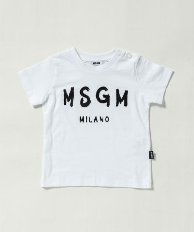 MSGM(エムエスジーエム)Baby ブランドロゴ半袖Tシャツカットソー