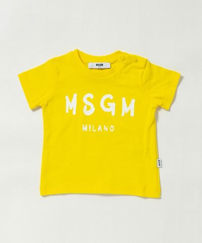 MSGM(エムエスジーエム)Baby ブランドロゴ半袖Tシャツカットソー