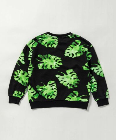 MSGM(エムエスジーエム)Kids & Junior ボタニカル柄長袖スウェットプルオーバー