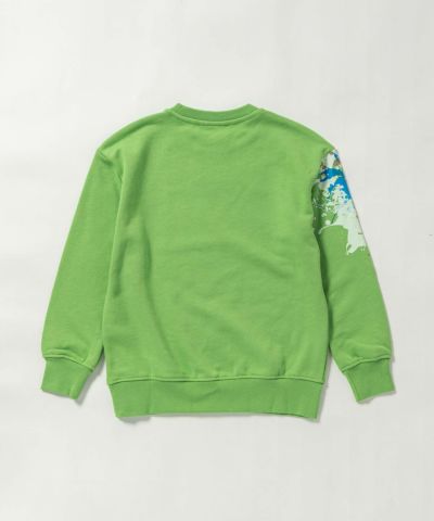 MSGM(エムエスジーエム)Kids & Junior ブランドロゴデザイン長袖スウェットプルオーバー
