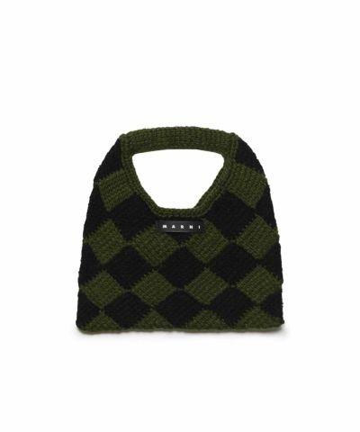 MARNI(マルニ)Kids & Junior MW84F - DIAMOND CROCHET BORSA ダイヤモンドクロシェ かぎ針編みハンドバッグ