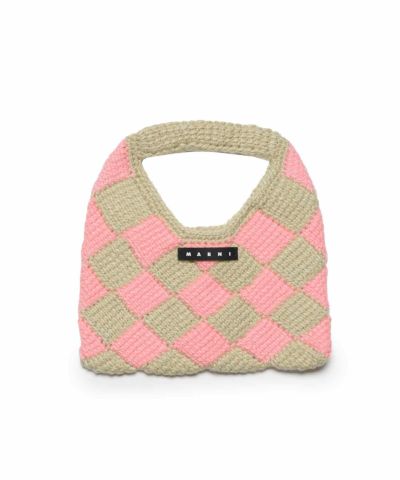 MARNI(マルニ)Kids & Junior MW84F - DIAMOND CROCHET BORSA ダイヤモンドクロシェ かぎ針編みハンドバッグ