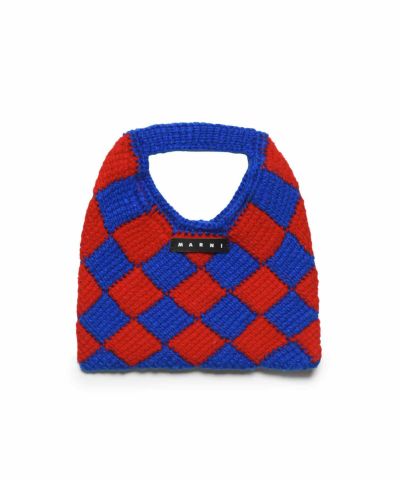 MARNI(マルニ)Kids & Junior MW84F - DIAMOND CROCHET BORSA ダイヤモンドクロシェ かぎ針編みハンドバッグ