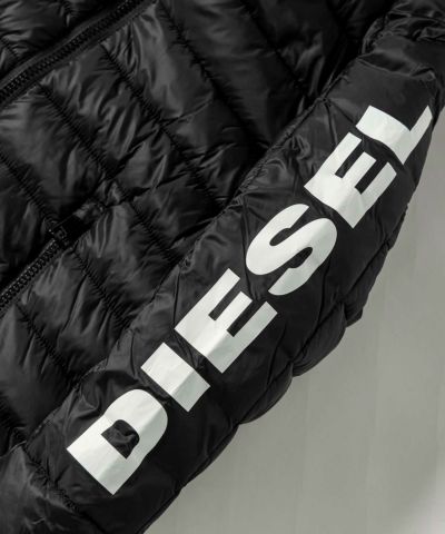 DIESEL(ディーゼル)Kids & Junior ブランドロゴジップアップフーディーダウンジャケットコート