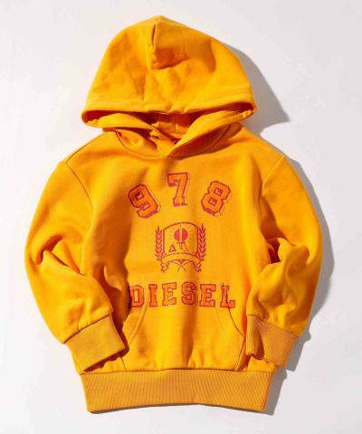 DIESEL(ディーゼル)Kids & Junior ブランドロゴ長袖フーディーパーカー