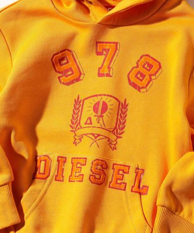 DIESEL(ディーゼル)Kids & Junior ブランドロゴ長袖フーディーパーカー
