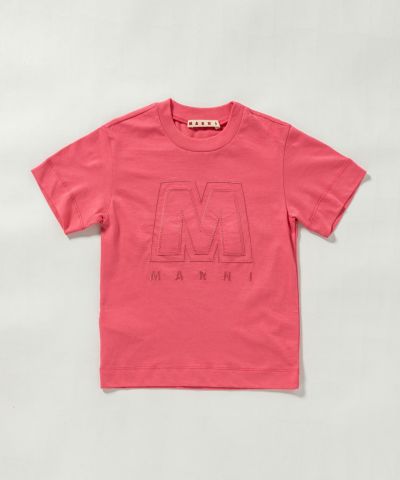 MARNI(マル二)Kids & Junior ブランドロゴ半袖Tシャツカットソー